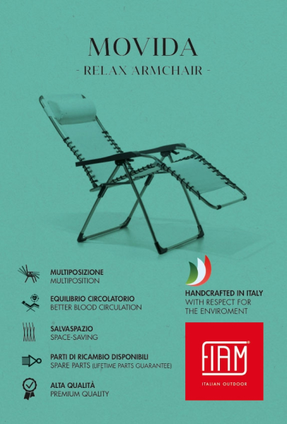 FIAM® Relaxliege MOVIDA 029TX / Gelb